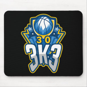 3 K 3 Punkte Basketball Rekord 3000 drei Zeiger Mousepad