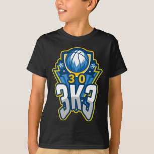 3 K 3 Punkte Basketball Rekord 3000 drei Zeiger T-Shirt