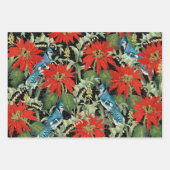 3 Kardinal Jay Winter Bird Collage Ephemera Sheets Geschenkpapier Set (Vorderseite 2)