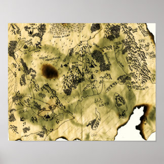 3. Karte des Vergessenen Reiches Poster