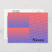 3 Karten-Schablone des Bild-Amateurradio-QSL Postkarte (Vorne/Hinten)