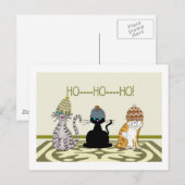 3 Katzen mit Weihnachten (Vorne/Hinten)