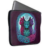 3 Katzenkreis farbig Laptopschutzhülle (Vorne Rechts)