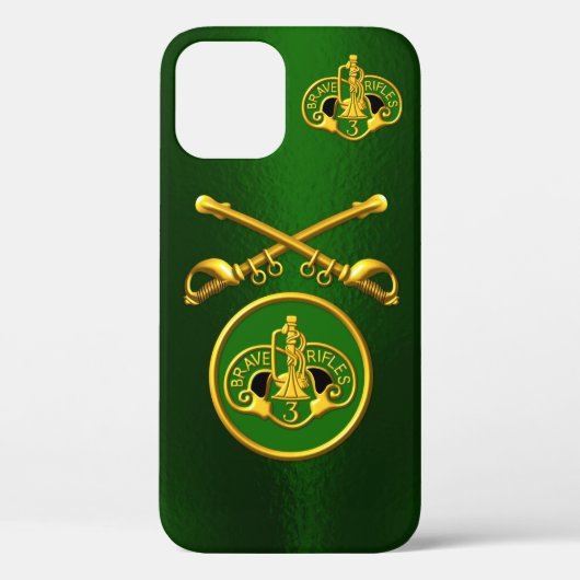 3. Kavallerie Regiment "Crossed Sabers" Individual Case-Mate iPhone Hülle (Rückseite)