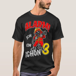 3 Kindergeburtstag Feuerwehr T-Shirt