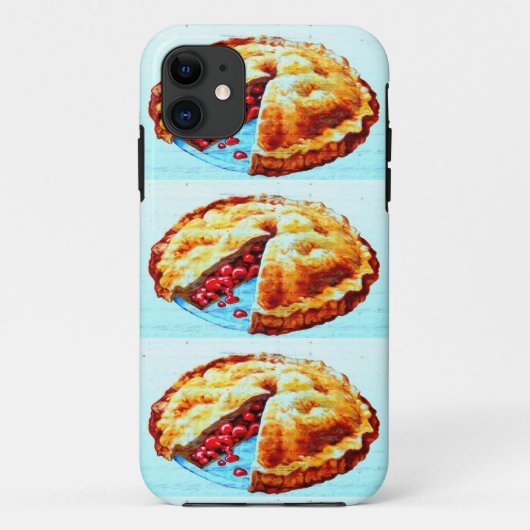 3 Kirschkuchen Telefongehäuse Case-Mate iPhone Hülle (Rückseite)