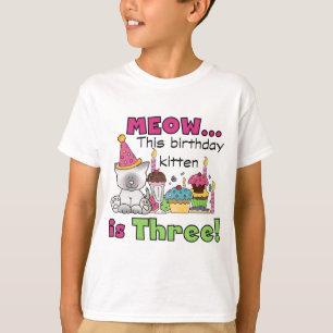 3. Kitten Geburtstag T - Shirt und Geschenke