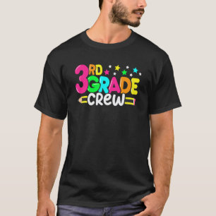 3. Klasse Crew Bleistift Zurück zur Schule Lehrer T-Shirt