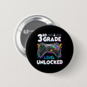 3. Klasse freigeschaltet Zurück zur Schule Erster  Button (Vorne & Hinten)