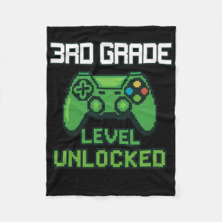 3. Klasse freigeschalteter Gamer Ck Zur Schule Jun Fleecedecke