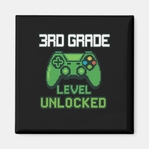 3. Klasse freigeschalteter Gamer Ck Zur Schule Jun Magnet