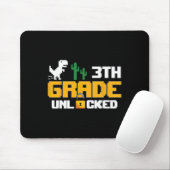 3. Klasse freigeschaltetes lustiges Dinosaurier-Vi Mousepad (Mit Mouse)