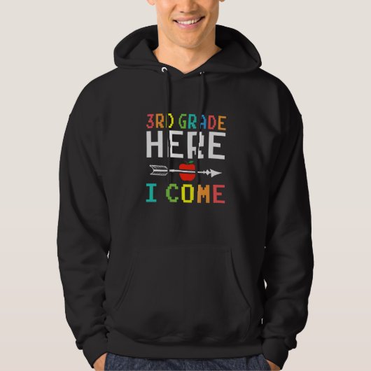 3. Klasse hier komme ich Lehrer-Videospiel Hoodie (Vorderseite)