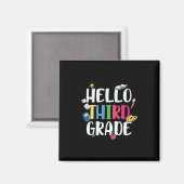 3. Klasse Lehrer Hallo 3. Klasse Magnet (Vorderseite/Rückseite)