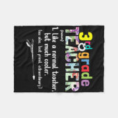 3. Klasse Lehrer zurück zu Schulspende 3. Klasse T Fleecedecke (Vorderseite (Horizontal))