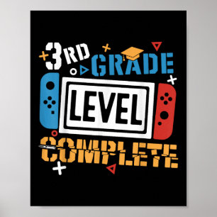 3. Klasse Level Abgeschlossen Letzter Schultag Gam Poster