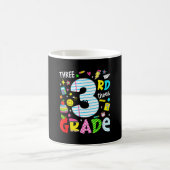 3. Klasse Retro bunte zurück zur Schule Kaffeetasse (Mittel)