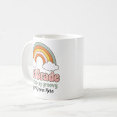 3. Klasse Squad Boho Regenbogen Groovy Retro Kaffeetasse (Vorderseite Links)