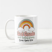 3. Klasse Squad Boho Regenbogen Groovy Retro Kaffeetasse (Links)