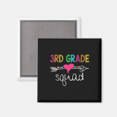 3. Klasse Squad dritte Lehrerin Schülerteam Ck zu Magnet (Vorderseite/Rückseite)