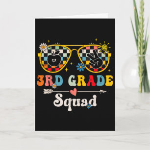 3. Klasse Squad Süße Groovy Lehrer Schüler Ck To Karte