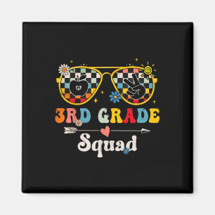 3. Klasse Squad Süße Groovy Lehrer Schüler Ck To Magnet