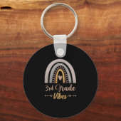 3. Klasse Vibes Rainbow Dritte Klasse zurück zur S Schlüsselanhänger (Vorderseite)