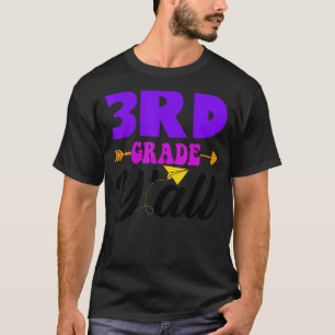 3. Klasse Y'all Lehrer Schüler erster Schultag T-Shirt