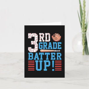 3. Klasse zurück zur Schule 3. Klasse Batter Up Ba Karte