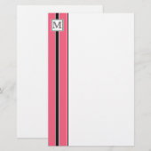 (3) Klassische Striptastaterie für Monogramm Briefpapier (Vorne/Hinten)