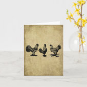 3 kleine Hühner Prim Lil Mitteilungskarten (Gelbe Blume)