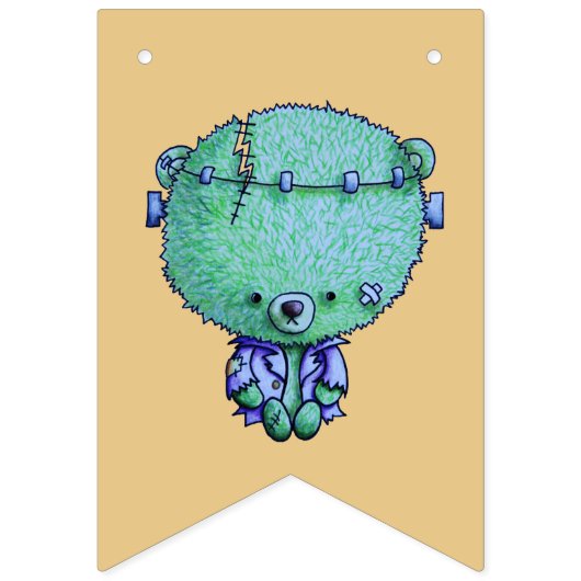 3 Kleine Monster Wimpelkette (Zweite Fahne)