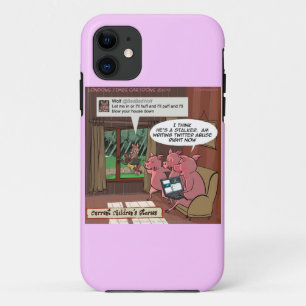 3 kleine sozial medienversierte Schweine iPhone 5/ 11 Hülle