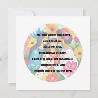 3 KLUG FRAUEN lustige Weihnachtsnachricht clever i Feiertagskarte