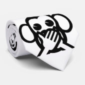 3 kluge Affen Emoji Krawatte (Gerollt)