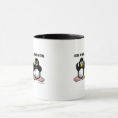 3 kluge Pinguine (beide Seiten) Tasse (Zentrum)