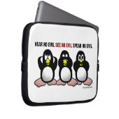 3 kluge Pinguine Laptopschutzhülle (Vorne Rechts)