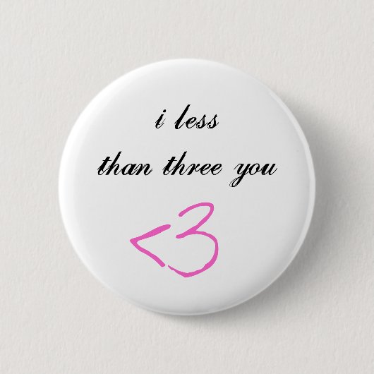 <3 Knopf Button (Vorderseite)