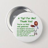 3" Knopf mit einer Spitze für mich Entwurf Button (Vorne & Hinten)