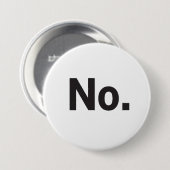 3" Knopf: Nein. Button (Vorne & Hinten)