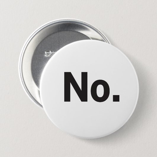 3" Knopf: Nein. Button (Vorne & Hinten)