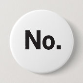 3" Knopf: Nein. Button (Vorderseite)