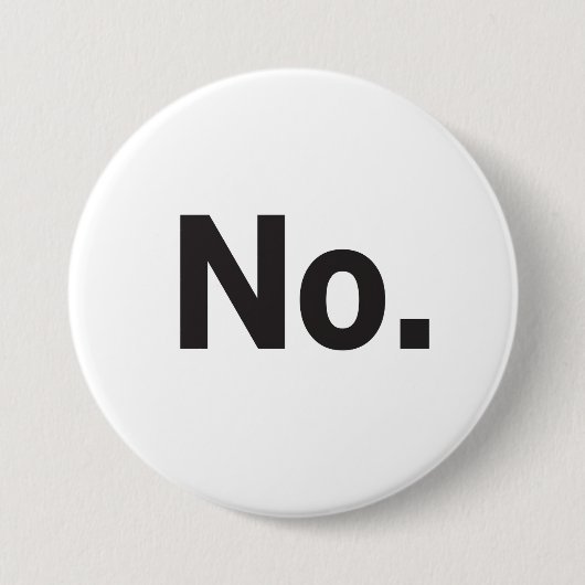 3" Knopf: Nein. Button (Vorderseite)