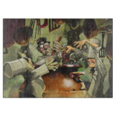 3 Kochs-dekoratives Glasschneiden-Brett Schneidebrett (Vorderseite)