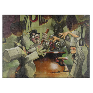 3 Kochs-dekoratives Glasschneiden-Brett Schneidebrett