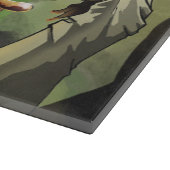 3 Kochs-dekoratives Glasschneiden-Brett Schneidebrett (Ecke)