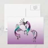 3 Kokopelli 107 Postkarte (Vorne/Hinten)