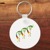 3 Kokopelli #12 Schlüsselanhänger (Vorderseite)