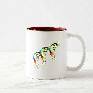 3 Kokopelli #12 Zweifarbige Tasse