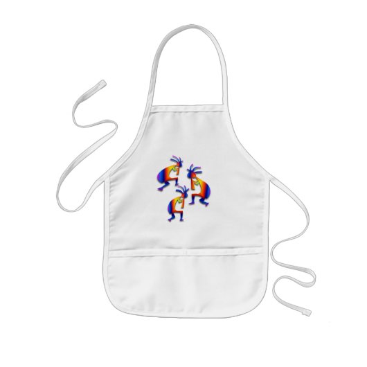 3 Kokopelli #19 Kinderschürze (Vorne)